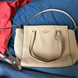 Kate Spade Ballet Pink Nude Leather Crossbody Bag